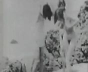 Three Naked Girls and Gloryhole in Beach Cabin (Vintage) from breach cabin sec