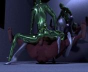 Robot and Slime Girl Fuck from robot and human