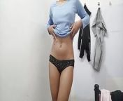 Taking off her clothes, shorts and black panties from indian slut taking her clothes on