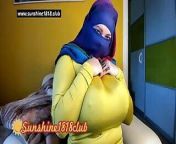 Arab hijab muslim with big boobs on cam from Middle East recorded webcam show from hijab muslim big boobs bugil