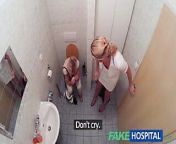 FakeHospital Nurse watches as sexy couple fuck from fakehospital hot nurse joins couple in threesome