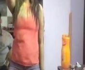 Desi girl dancing on holi from india girl dancing