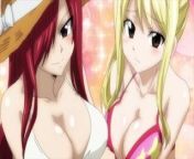 Erza and lucy boobs from ecchi erza e lucy