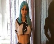 Anime girl having fun after college with a dildo and a real dick from katyuska moonfox cosplay dildo riding video leaked