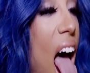 Sasha Banks and her sexy tongue from fakes of nasha