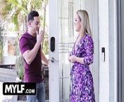 Mylf - Busty Blonde MILF Offers Her Perfect Curves To Her Handsome Boy Next Door from old lady sex handsome boy