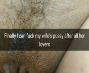 Finally, I can fuck my wife after all her lovers - Milky Mari from cum eat cuckold caption