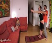 Sneakily Fucking My Yoga Trainer In Front Of My Stepsister from xxxtu biean trainer sex