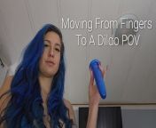 Moving From Finger To A Dildo POV from gown sex