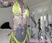 Yellow Snake Skin Micro Bikini Try On Haul Melody Radford Onlyfans from kutoa bikira msichanal snake