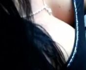 Wife cleavage again (nipple alert) from clevrage boobs in bus indian small video