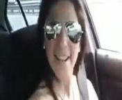 Sexy MILF singing topless in his car from xxx deep singh topless