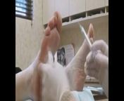 AJ Lee feet mole implant! from wwe aj lee sex video download