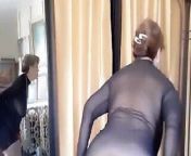 Dancing naked in a transparent dress. Mature 67 yearwoman from tranparent dress dance