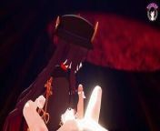 Genshin Impact - Hu Tao - Handjob + Blowjob (3D HENTAI) from 3d anime monster sex video