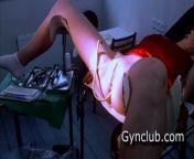 Full gyno exam gerl on gyno chair from sex gerl