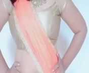 Pink Saree Aunty from pink saree naked aunty