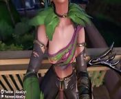 Tira From Soul Calibur's Perfect TIts Bounce As She Rides from soul calibur intro