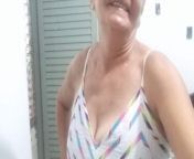 Masturbating granny Olys from toilet oli cemara