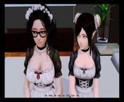 Harem Hotel 18+: Two hot girls talking about over one person from question and one hichti with abela danger