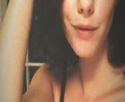 Kaya Scodelario in sexy black bra from kaya scodelario hot topless instagram story 17