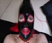 Rubber hooded submissive slut Joy fucked hard by Maser Leo from porimal maser sex video xxx