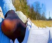 Shoeplay sneaker Girl slips out of her sweaty stinky Nylons from slip man foot fetish girl