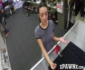 Petite minx Kiley Jay strikes banging deal with pawn broker from kiley jay lesbian