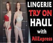 SPICY LINGERIE TRY ON HAUL with ALIEXPRESS from try on haul sister