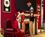 Bad Santa in town - xmas sims4 gay cartoon from sims4 gay