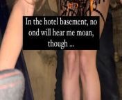 Seduction and quick fuck in the hotel basement but ... we are not alone! from tiffanyandgray quick fuck in public risky but hot