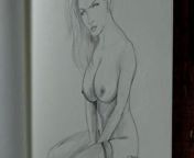 Nude Step Mom's Boobs Drawing Pencil Art from pencil draw ing woman eyes
