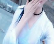 cute girl naked bath on roof tiktok video from tiger shroof nude lmages