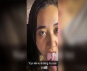 Drinking my Husband's Best Friend's Cum to pay off his Debt from desi husband caught his wife having sex red handed