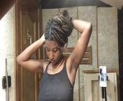 Diirty Shower from ebony black golden pussy 2 lebisan pussy