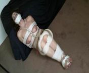 Kymberly Jane tape gagged and fullly tied up with rope 2 from kis tied up with rope
