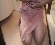 I masturbated shamelessly with a bath towel on. from bath towel desi