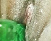 Cumshot close up pussy from indian aunty rubbing vagina in publichorse