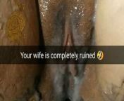 Your wife become ruined fuckmeat slutfor free creampies! from public toilet gangbang