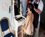 Camera in nude barbershop. Hairdresser makes lady undress to cut her hair. Barber, nudism. CAM 1 scene 1 from desi cable actress sara undress sex videos come to hindi full xxx