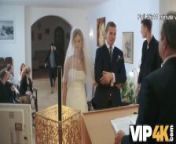 VIP4K. Olivia Sparkle in a wedding dress and veil caught on camera fucking from usa wedding