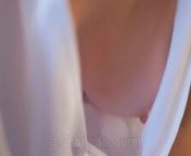 NURSES UNIFORM IS WIDE OPEN GIVING A GOOD DOWNBLOUSE | ENF from downblouse blonde