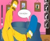The Simpsons - Marge x Flanders - Cartoon Hentai Game P63 from maggie simpson fucking