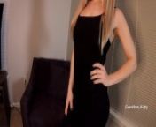 My biggest body shaking orgasm EVER @10:10. Little black dress & high heel from dress chang video