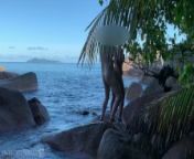 spying a nude honeymoon couple - sex on public beach in paradise from nued bal pari and balavir