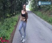 nibbled while jogging in the forest from hod momo iandian sex