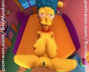 The Simpsons - Marge missionary pounding POV from marge simpson anus