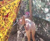 Outdoor shower, pissing, omg so good. from bou and sos ar chuda chudi video