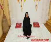 Musilm whore fucked rough by Hindu priest in ass and pussy from hijab threesome