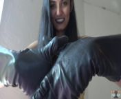 Trying On Leather Gloves - Safe for work? from indian grandma bathing hidden videosi